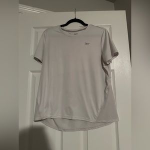 White Reebok workout shirt